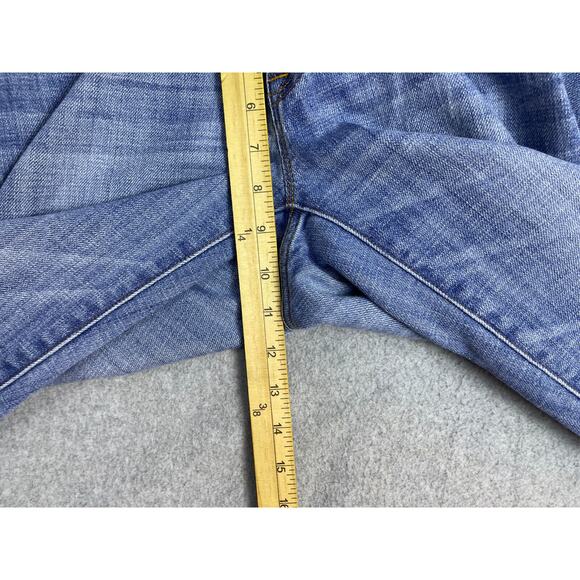J Crew Straight Jeans Men's 29 Regular Blue Light Wash Stretch Mid Rise Casual - Picture 4 of 10